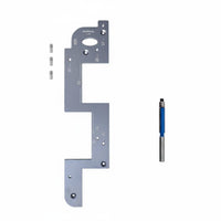 Handleless Pull Routing Jig Aluminum Alloy Unified Drawer Pull Jig Corner Trimming Carpentry Grooving Guide for Carpenters