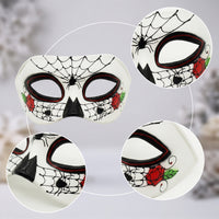Day of the Dead Masquerade Covering Vivid Sugar Facial Covering Size Fits All for Halloween, Cosplay