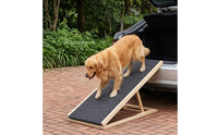 Textured Pet Ramp Ladder Sturdy Wood Pet Aid for Climbing