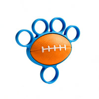 Textured Oval Hand Grip Exerciser Blue Band Five-Finger Grip Coach Stress Relief Finger Exerciser Ball Portable
