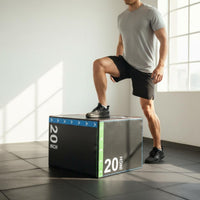 Rectangular 3-in-1 Foam Plyo Box Polished Outer Cover Plyo Box Arrow Graphics Fitness Equipment