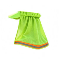 Breathable Hard-Hat Visor Curtain Elasticized Perforated Mesh Helmet Shade Hard Hat Neck Shade with Visor