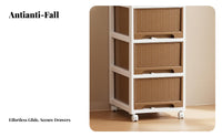 Installationassembly-no-assembly Wheeled Storage Tower Multitier Rolling Storage Cart Space-Saving Design Drawer Cabinet sturdy for Renters, Homeowners, Students, Bedroom, Narrow Spaces, Living Room, Bathroom