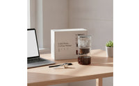 Cold Brew Coffee Maker Easy to Clean Cold Brew Coffee Maker with Strainer Clear Glass Pitcher with Lid for Apartment