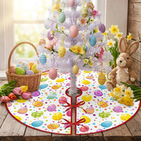 1PC Mini Valentine's Day Tree Skirt 35" Easter and Independence Day Festive Patterns Reversible Reusable Double-Sided Holiday Mat for Homeowners, Living Room