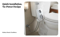 Non-Electric Bidet Attachment Easy Installation Non-Electric Bidet Simple Washroom Fixture for Seniors, People with Mobility Issues, Home