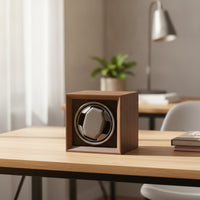 Automatic Watch Winder Compact Watch Winder with Memory Foam Pillow Adjustable Rotating Case for Professionals