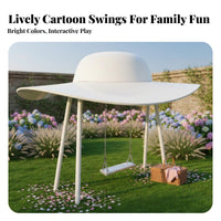 Cumulus Seat Sculpture Sculpture Instagrammable Large Landscape Ornament Original Design Rainbow Cumulus Seat Sculpture for Couples, Tourists