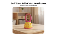 Handheld Music Toy Bell Detachable Cage-Style Bell Toy Slotted case Musical Instrument for Preschoolers