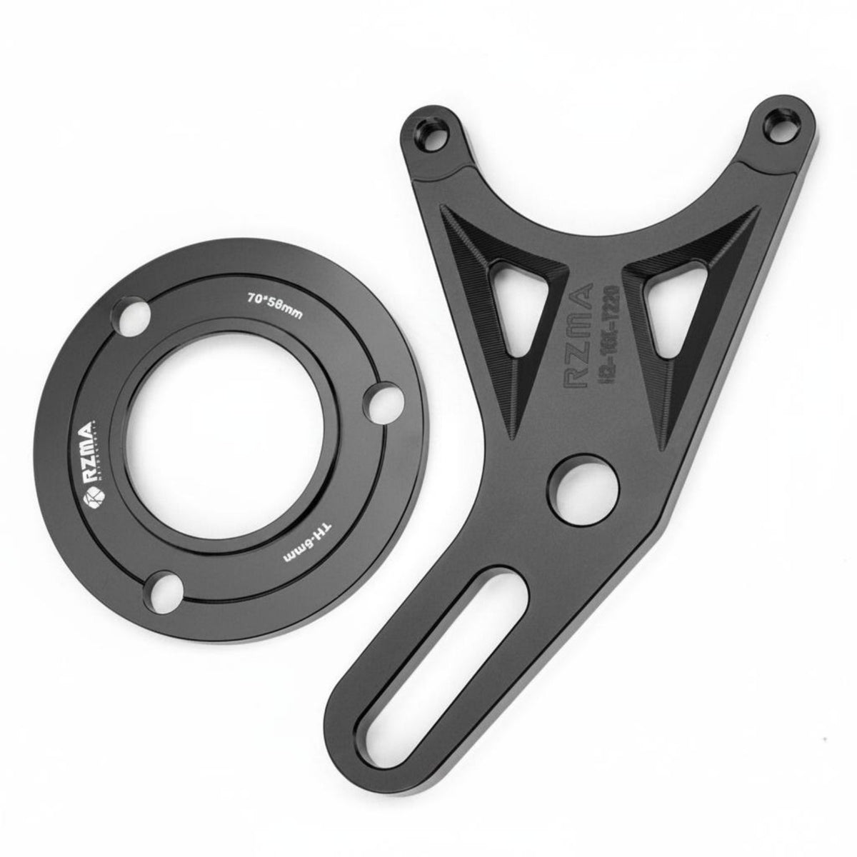 Aluminum Alloy 220mm Disc Brake Adapter Kit CNC Machined Scooter Brake Upgrade Bracket High Strength 84mm Caliper Adapter Bracket Lightweight Design for DIY Mechanics