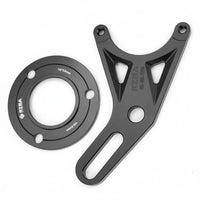Aluminum Alloy 220mm Disc Brake Adapter Kit CNC Machined Scooter Brake Upgrade Bracket High Strength 84mm Caliper Adapter Bracket Lightweight Design for DIY Mechanics