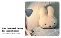 Soft Hare Stuffed Animal Doll Toy Great Gift Adorable Bunny Pillow Cute Design Hare Shaped Cushion for Women, Collectors, Bedroom, Living Room, Nursery