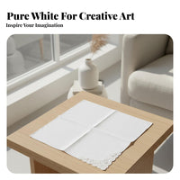 White Handkerchief Paintable White Hankie Soft Textile DIY Craft Handkerchief for Crafters, Artists, Art Projects, Weddings, Party Favors