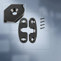 Sun Visor Clip with Screws Slim-Profile Sun Visor Clip Hardware Heavy-Duty for off-Roaders, Truck, Jeep