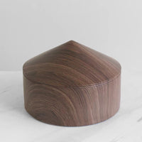 Modern Minimalist Wood Grain Resin Cone Geometric Decorative Ornament