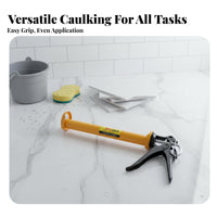 Caulking Heavy Duty Half-Barrel Caulking Sturdy Hand Tool for Construction Workers, DIY Enthusiasts, Home Improvement, Renovation, Lavatory