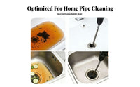Powerful Clog Removal Olive Head Drain Cleaner Navigates Bends Flexible Pipe Dredging Tool Long-Lasting Construction for Toilet, Kitchen