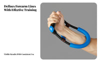 Wrist Strength Instructor High-Elastic Coil Forearm Strengthener Limb Grip Instructor Non-Slip Handle Fitness Equipment
