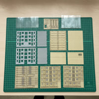 Model Building with Balconies Pre-Cut Apartment Model Kit Paintable Multi-Story for Modelers, Railway Layouts, Dioramas
