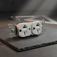NEMA 6-20 Receptacle UL Listed Duplex Receptacle Earthed for Garages, Kitchens