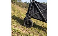 Heavy Duty Folding Wagon Large Capacity Foldable Wagon Cart Portable Outdoor Cart with Wheels Space-Saving for Campers, Gardeners, Camping, Gardening, Fishing