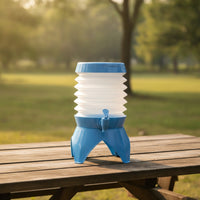 Portable Collapsible Water Container with Tap Space-Saving Water Container with Spigot Leakproof Lightweight for Campers, Travelers, Camping, Road Trips