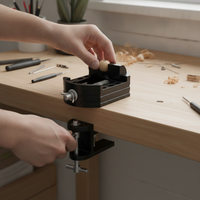 Mini Aluminum Alloy Bench Vise for Crafts, Jewelry, and Small Workpieces