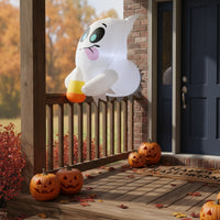 Spooky Halloween Inflatable Ghost Festive Halloween Hanging Ghost Lightweight Reusable for Yard, Porch