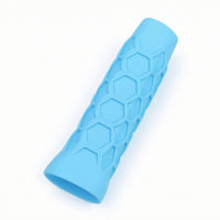 Non-Slip Silicone Pickleball Paddle Grip Cover Textured Pickleball Paddle Handle Sleeve Cushioned Handle Cover with Hexagonal Texture Shock Absorbing for Athletes