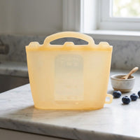 Silicone Tote Waterproof Tote Bag with Handle Translucent Silicone Bag for Beach, Pool, Travel