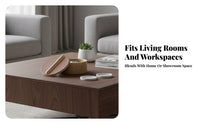 Home Organizer Round Wood Storage Box Vintage Style Solid Wood Storage Box Lifting Strip