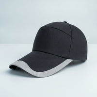 Safety Work Cap with Chin Strap Cotton Baseball-Style Bump Cap Hat Comfortable Breathable for Workers, Maintenance, Workshop
