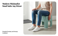 Minimalist Design Shoe Changing Stool Space Saving Multi-Functional Stool Sturdy and Long-Lasting Shoe Changing Bench Comfortable Seating for Families, Students, Homeowners, Entryway, Bedroom, Living Room, Office