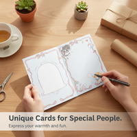 Cute Pet Folded Greeting Card with Envelope for Graduation & Gifts