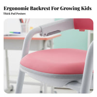 Ergonomic Design Adjustable Splitrear Rolling Chair spinerest children's Furniture weight-activatedsecureing Casters Task Seat Breathable Mesh for Students, Primary Schoolers, Teenagers