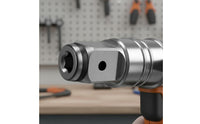 Universal Fit Square to Hex Adapter Heavy Duty Electric Wrench Adapter Secure Grip Socket Converter Rust Resistant for Garage