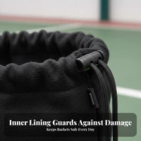 Badminton Racket Cover Bag Portable Soft Velvet Racket Protector Lightweight Athletic Gear Accessory for Athletes, Storage, Outdoor, Travel