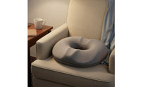 Donut Seat Cushion Tailbone Cutout Memory Foam Circular Cushion Pressure Relief Donut Pillow for Users, Office Workers, Car, Travel