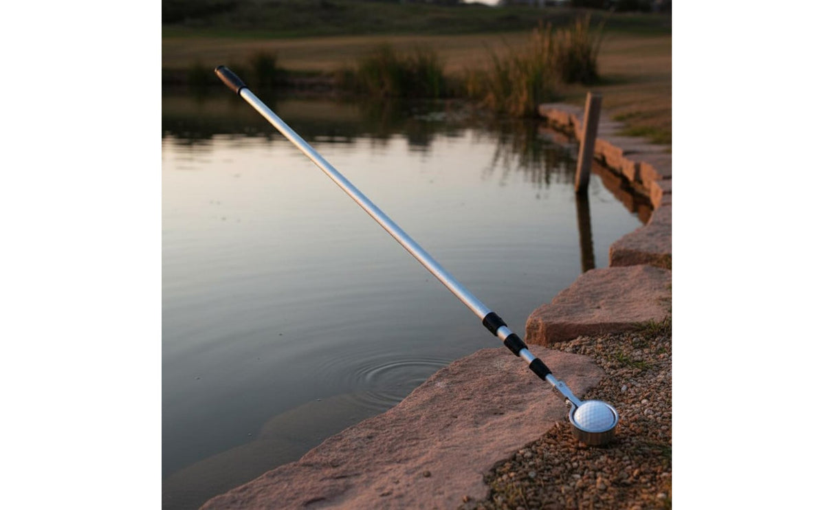 Sporting Sphere Retrieval Tool Aluminum Alloy Water Hazard Sphere Retrieval Tool Retrieving Tool Automatic Locking Head Portable