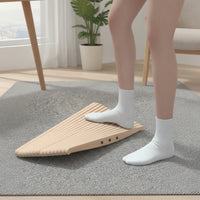 Solid Wood Wooden Balance Board Ridged Balance Board with Ridges Sturdy Long-Lasting for Fitness Enthusiasts