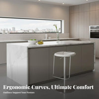 Italian design Adjustable rotating Stool with spine supportrest Minimalist Design Adjustable rotating Stool Upholstered Seat Bar Furniture Built-in Footrest for Homeowners, Adults, Guests, Kitchen Island, morning dining corner, Pub, Dining Room