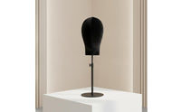 Mannequin Head Stand Adjustable Velvet Mannequin Head Hat Display Stand Countertop Tabletop for Retailers, Boutiques
