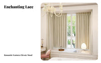 2-in-1 Design Double Layer Curtain Light Blocking Layered Blackout Curtain Translucent Overlay Window Treatment Gentle Design for Young Adults, Parents, Homeowners, Bedroom, Nursery, Office