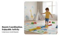 Tactile Surface Kids Balance Stepping Stones Thick and Sturdy Toddler Sensory Stepping Blocks Sturdy Sensory Stepping Stones Toy Colorful for Preschoolers, Toddlers, Parents, Kindergarten, Playroom, Indoor, Backyard