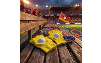 Stretch-Fit Fingerless Gloves with Hand Pads Ribbed Knit Stretchy for Performers, Spectators, Concerts, Sports Events
