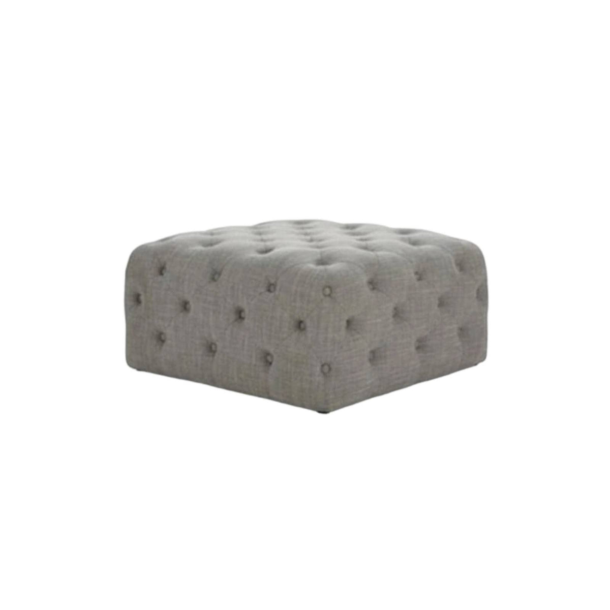 Modern Design Upholstered Square Seat Elegant Design Square Tufted Pouf High-Density Foam Ottoman Multi-Purpose for Interior Decorators, Homeowners, Adults, Walk-in Closet, Vanity Room, Entryway, Reading Nook