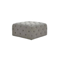 Modern Design Upholstered Square Seat Elegant Design Square Tufted Pouf High-Density Foam Ottoman Multi-Purpose for Interior Decorators, Homeowners, Adults, Walk-in Closet, Vanity Room, Entryway, Reading Nook