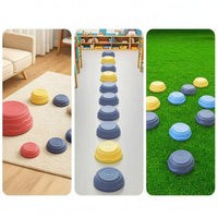 11 Pieces Balance Stepping Stone Sturdy Play Equipment Stackable for Classroom