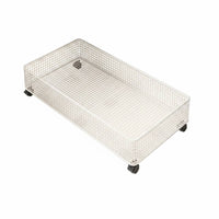 Movable Under Sofa Storage Storage Unit Space Saving Drawer Design Storage Basket Lockable Wheels Pull-out Basket Storage Unit Mesh Design for Children, Living Room