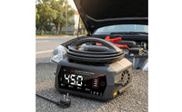 Smart Battery Charger Portable Battery Charger with Digital Display Compact Universal for Car Owners, Garage, Roadside Emergency